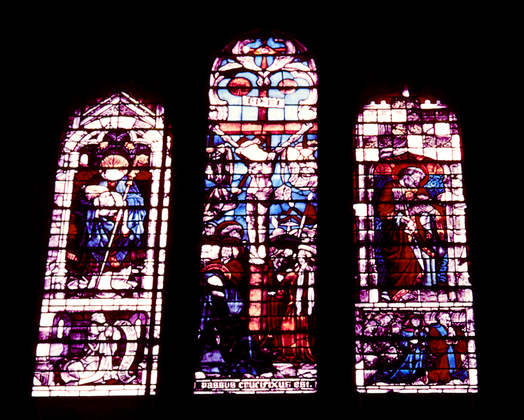 Chapel, window ABCDE, full (Corpus: Chapelle des ¼uvres, North Bay)