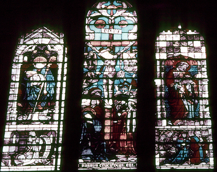 Chapel, window ABCDE, full (Corpus: Chapelle des ¼uvres, North Bay)