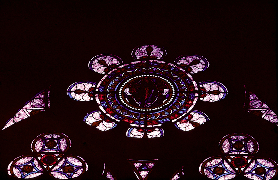 Clerestory, window x3, rose