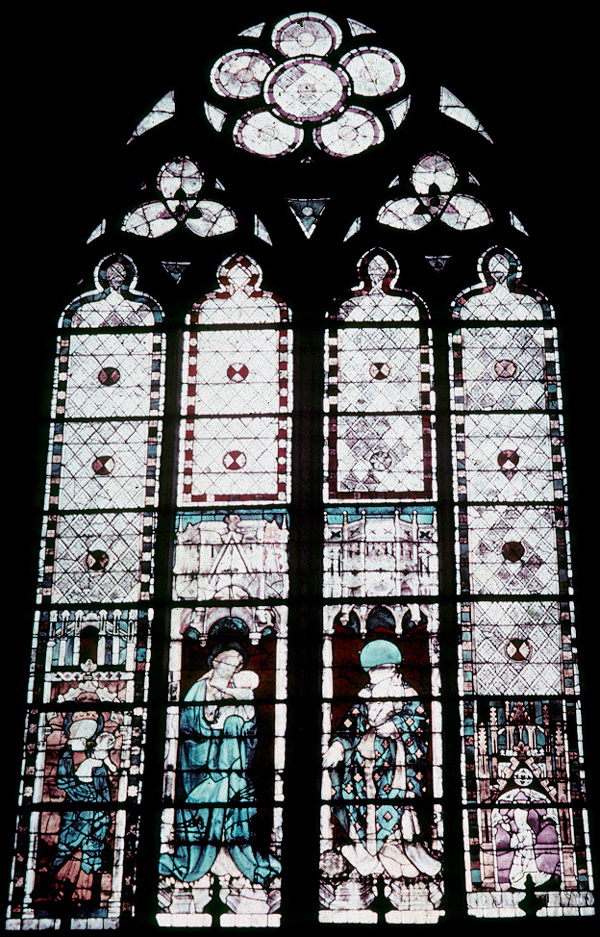 Choir, window J2, full (Corpus: Bay 209 [115]; Two panels in deposit)