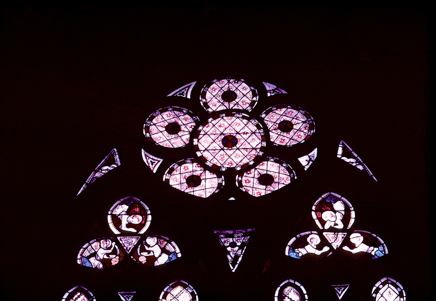 Choir, window J12, rose (Corpus: Bay 208 [124])