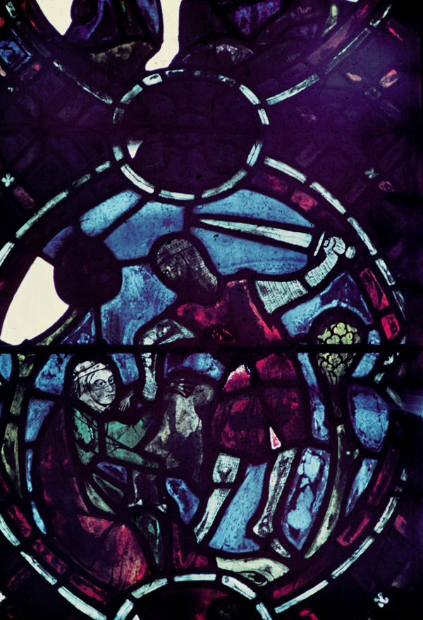Transept, left, window X3, section 1