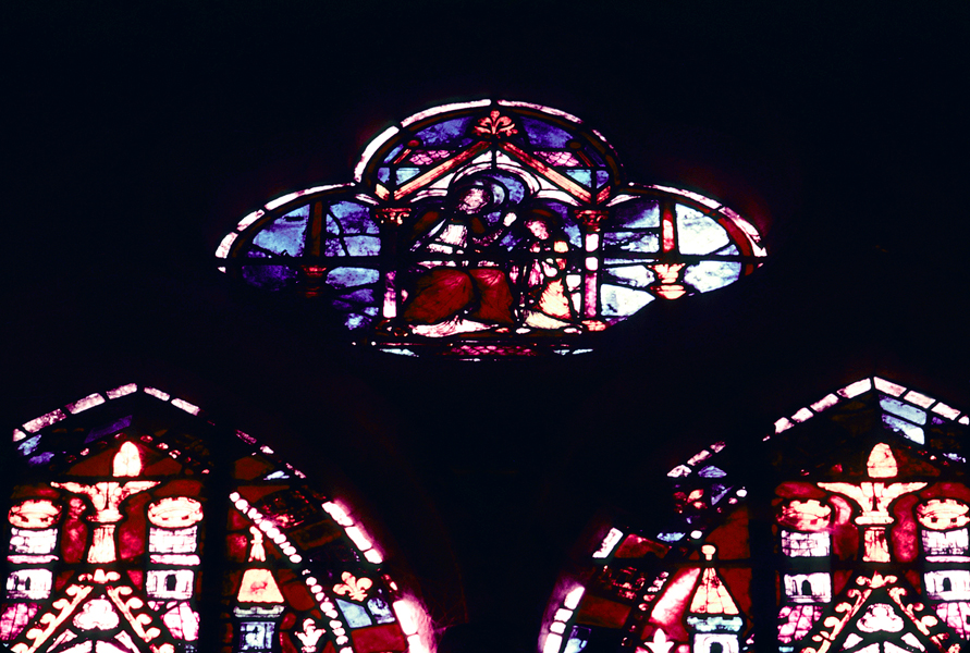 Transept, left, window C, rose