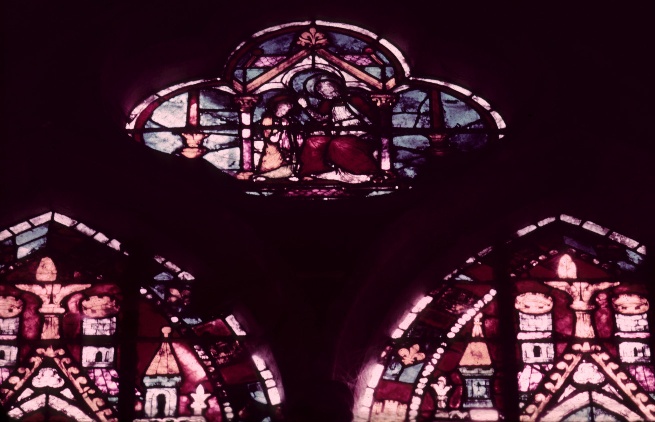 Transept, left, window C, rose