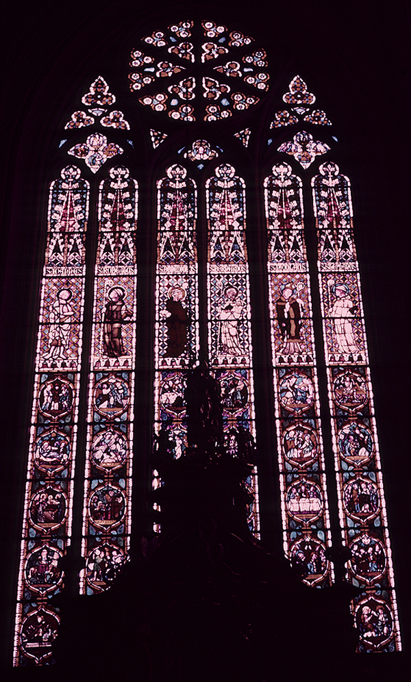 Chancel, east wall