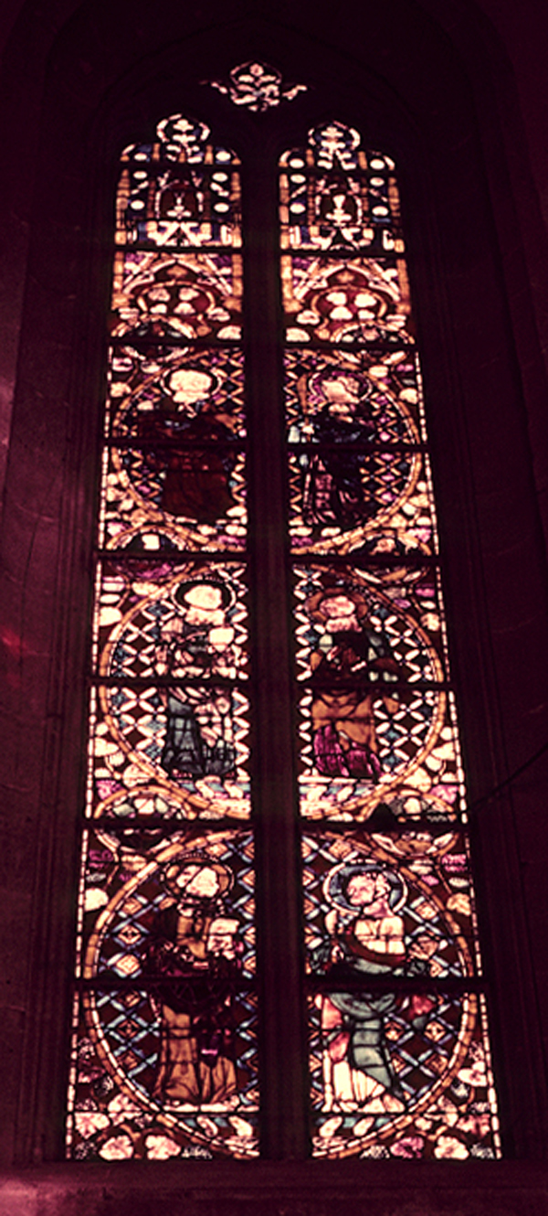 Chancel, north wall