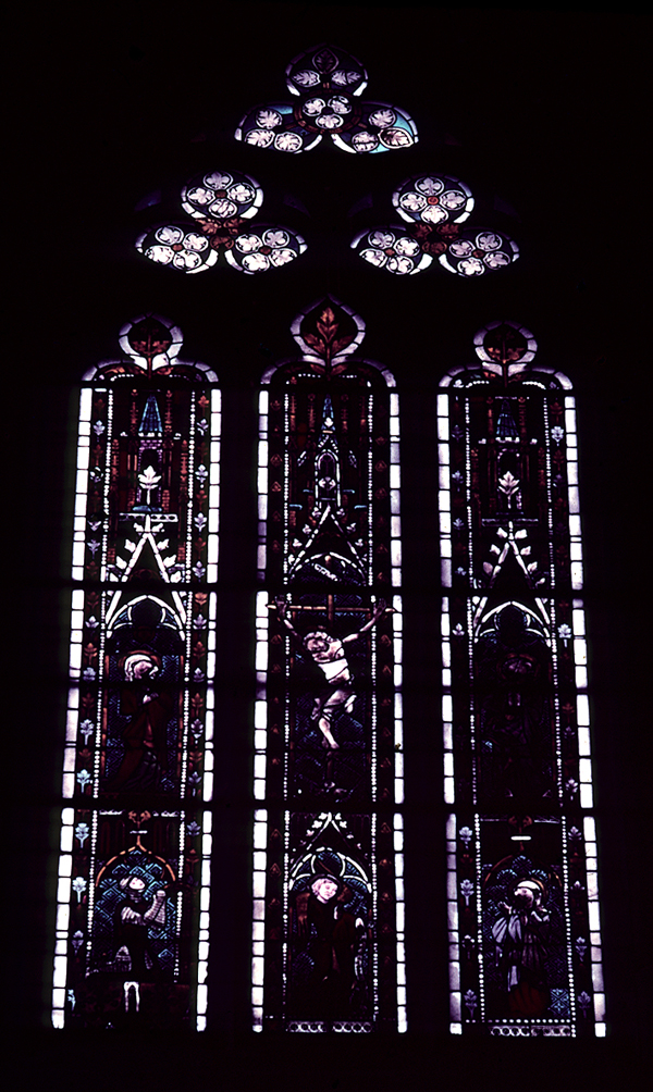 Nave, north wall, clerestory, sixth bay