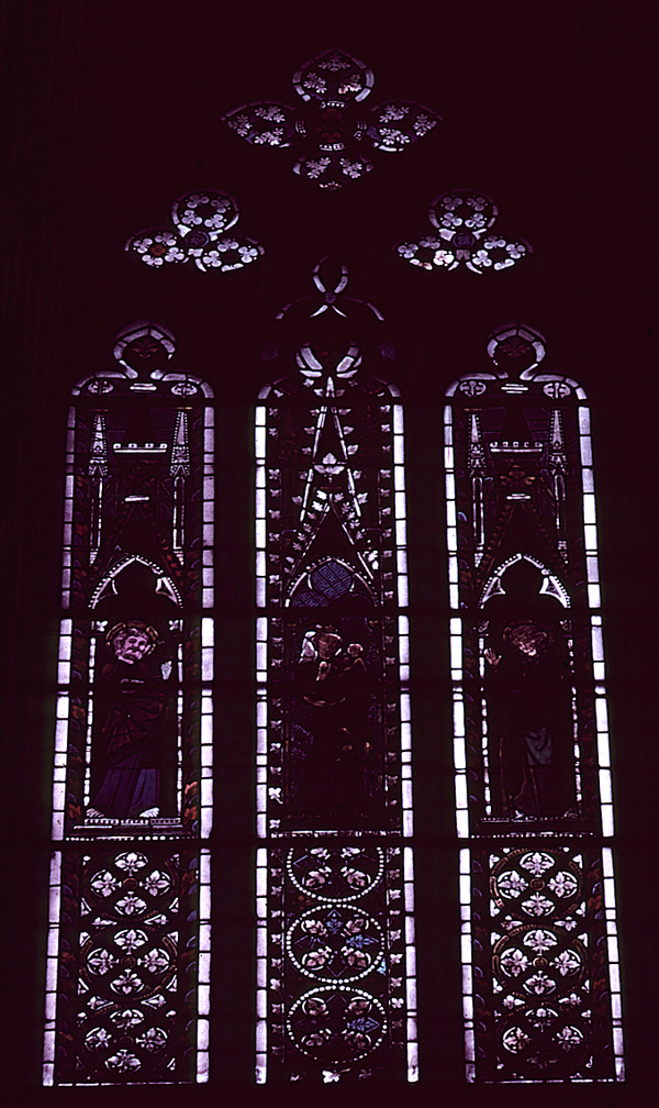 Nave, north wall, clerestory, fifth bay