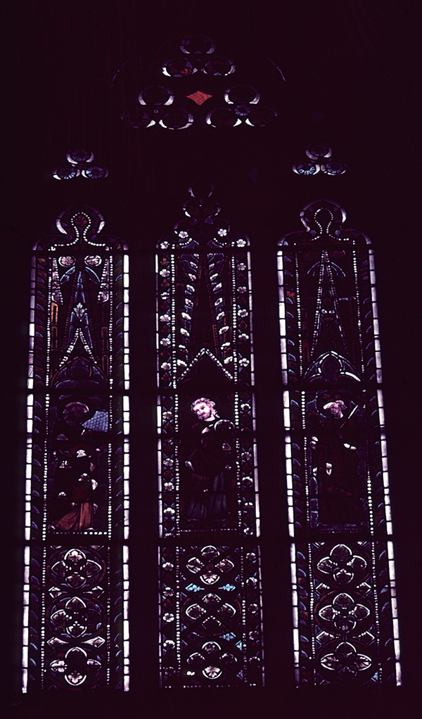 Nave, north wall, clerestory, fourth bay