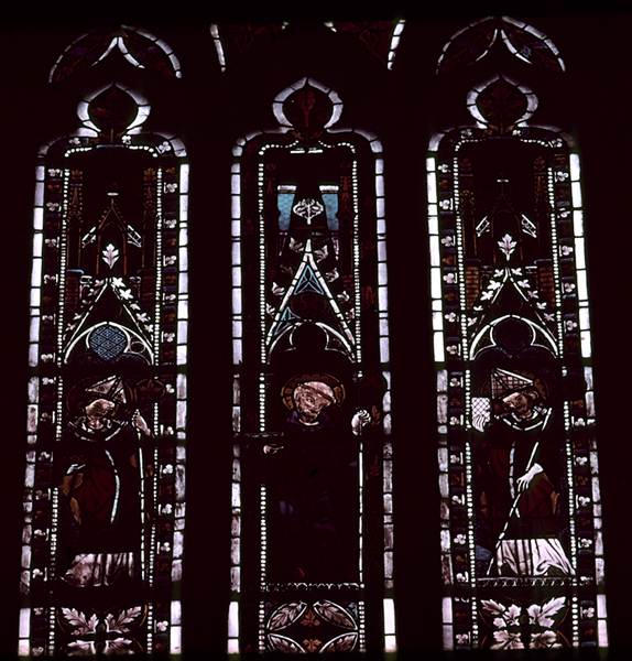 Nave, north wall, clerestory, third bay, detail