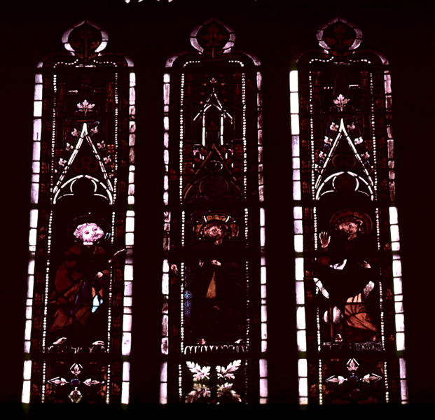 Nave, north wall, clerestory, second bay, detail