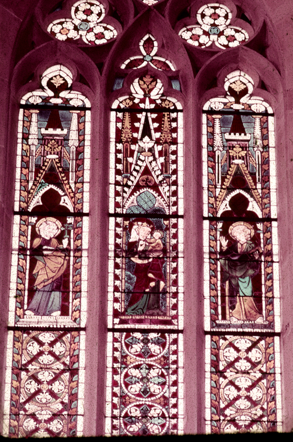 Nave, north wall, clerestory, fifth bay