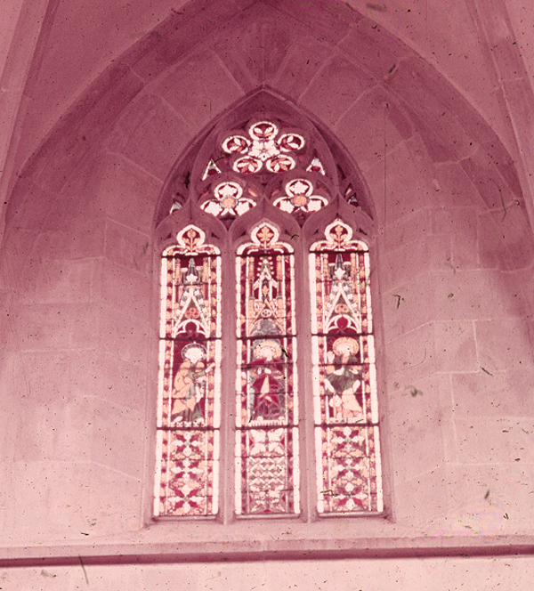 Nave, north wall, clerestory, second bay