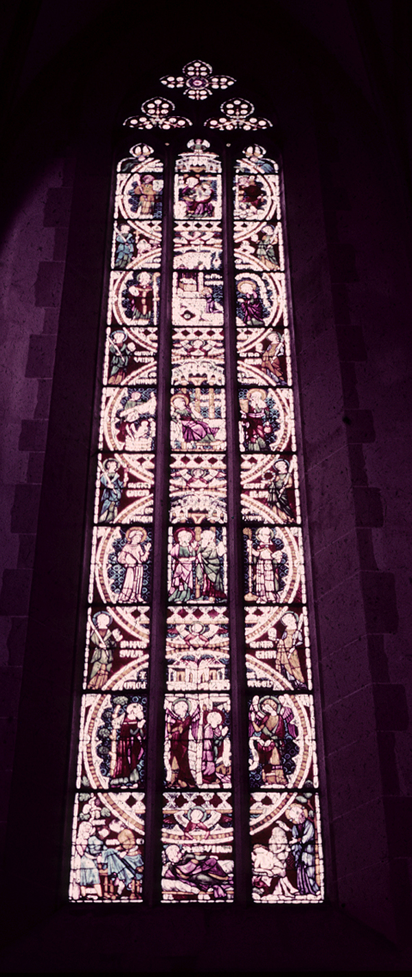 Apse, north wall
