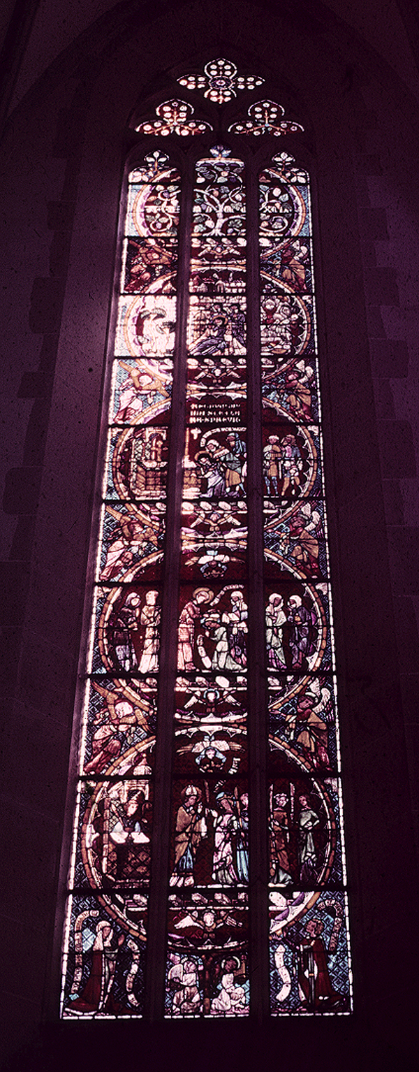 Apse, south wall