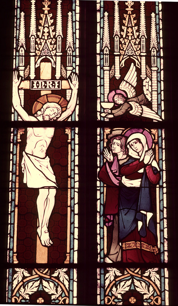 Apse, center window, detail