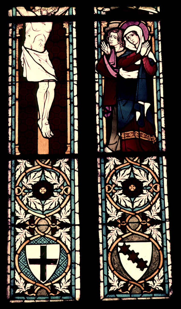Apse, center window, detail