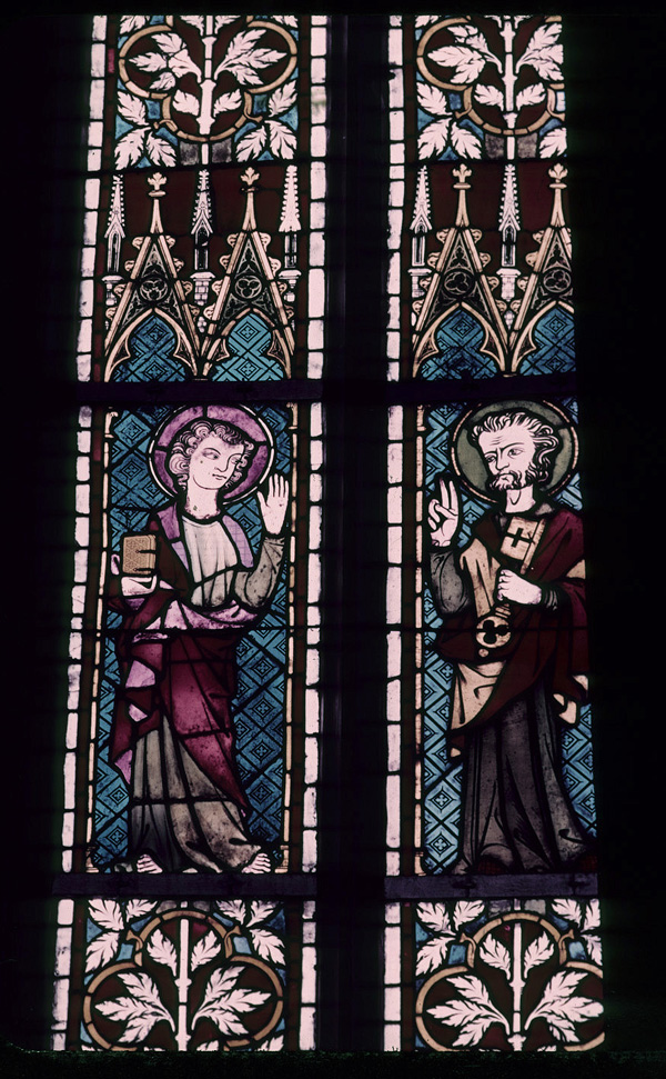 Apse, left window, detail