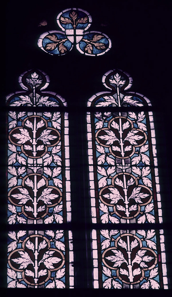 Apse, left window, detail