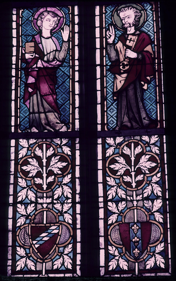 Apse, left window, detail