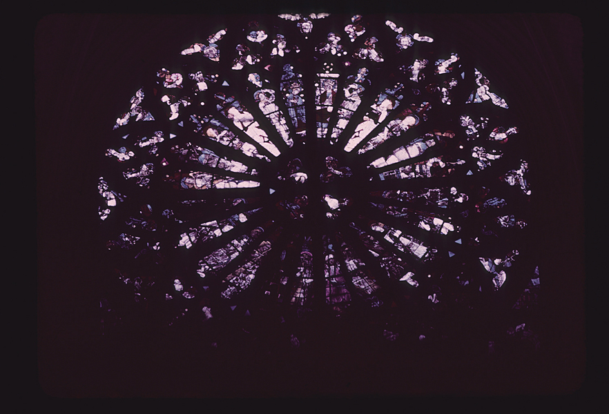 Transept, window 1, rose