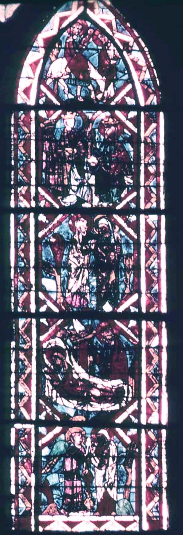 Choir, window 6X, section DE
