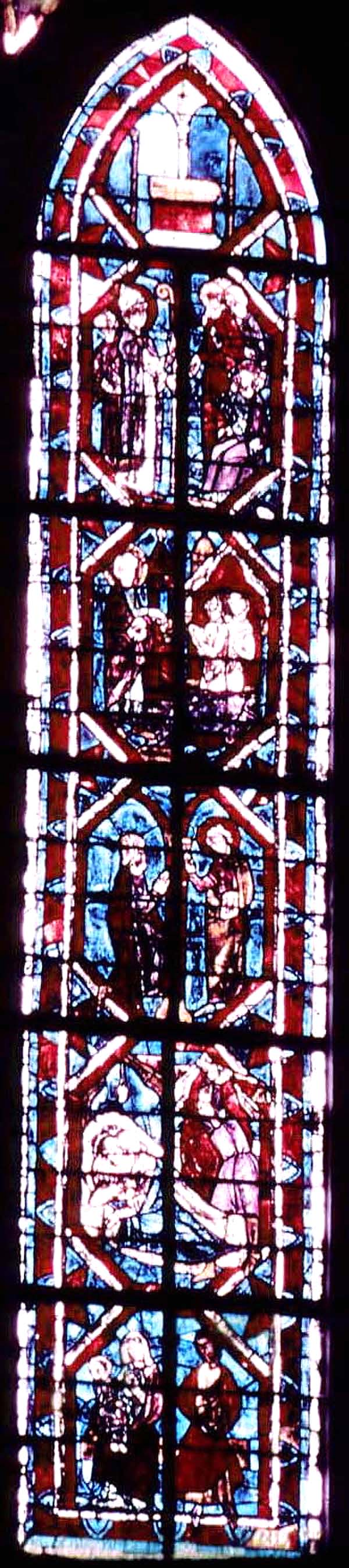 Choir, window 8X, section DE