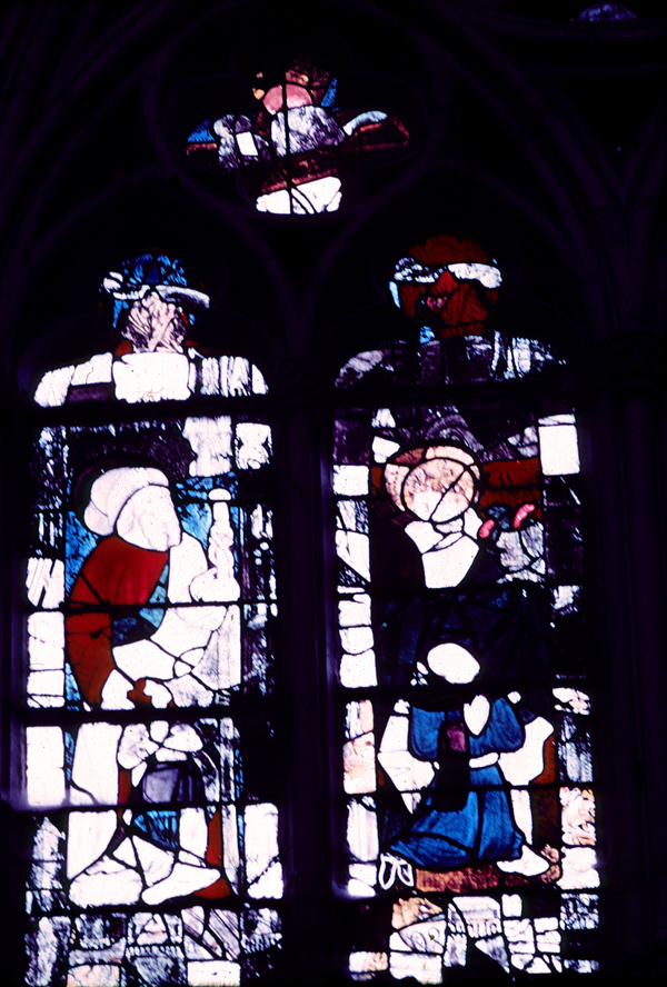 Transept, window P, section AB