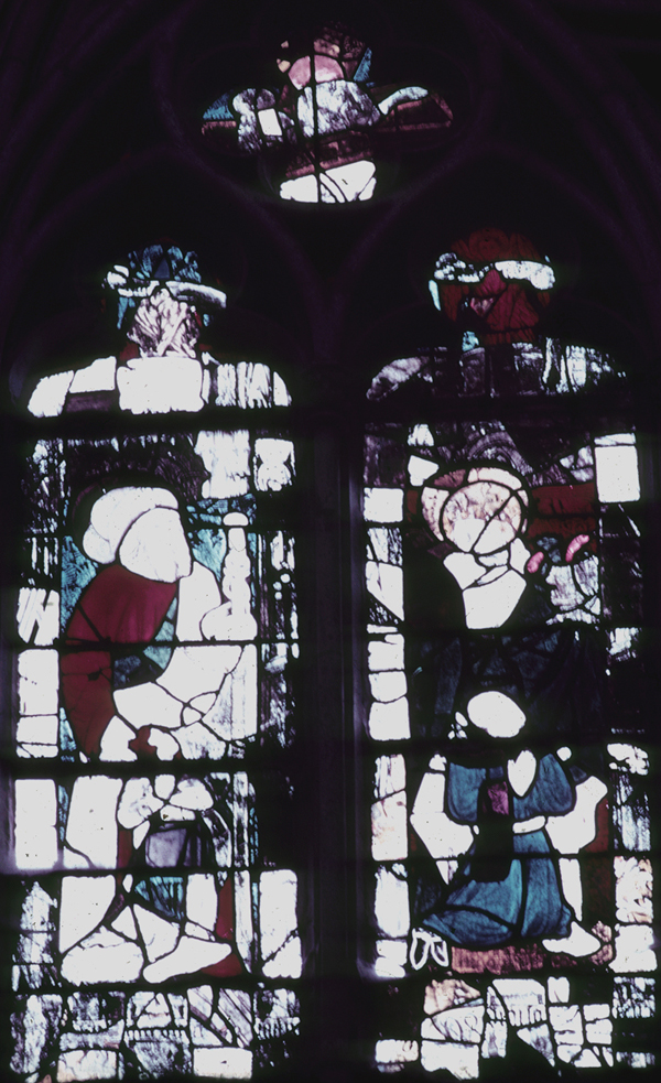 Transept, window P, section AB