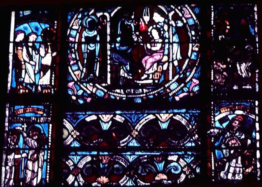 Nave, window 8, base