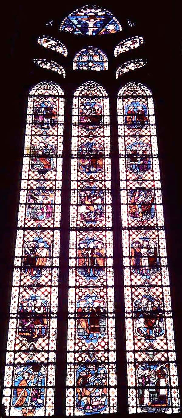Apse, window 7Y, section ABC (Chapel: Notre-Dame-de-Bethléem)