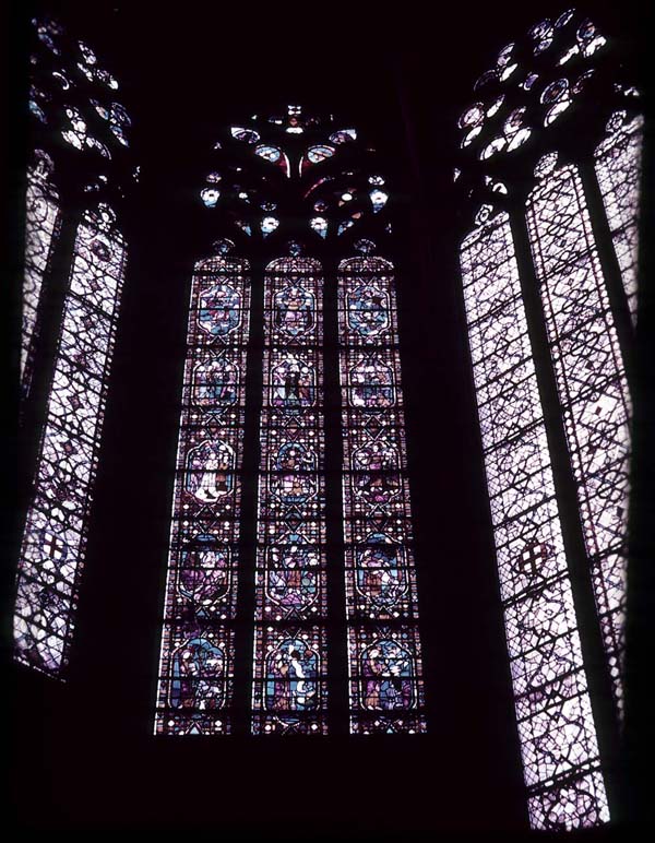 Apse, window 8Y, section ABC (Chapel: Sainte-Trinité)