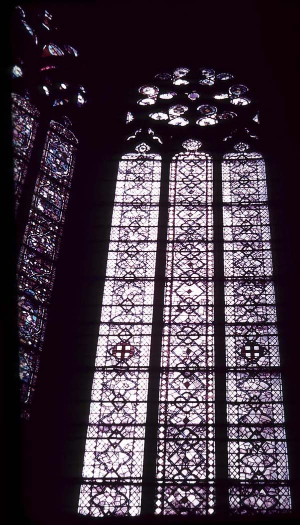 Window 8Z, section ABC, full (Chapel: Sainte-Trinité)