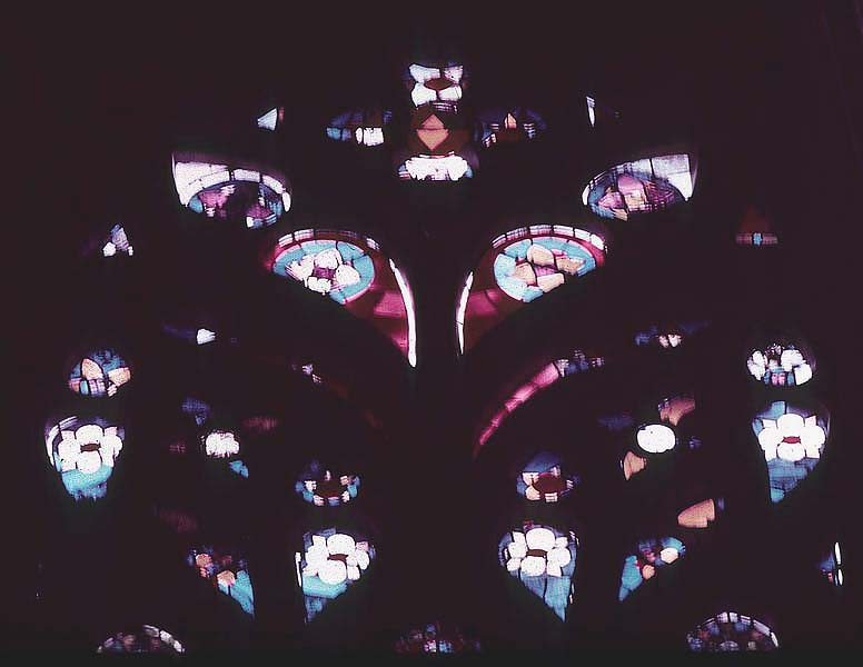 Tracery, window 8D, detail
