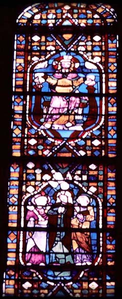 Window 8Y, section ABC 4-5, detail (Chapel: Sainte-Trinité)