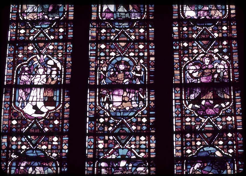 Window 8Y, section ABC 3, detail (Chapel: Sainte-Trinité)