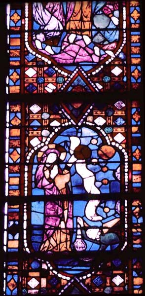 Window 8Y, section ABC 1, detail (Chapel: Sainte-Trinité)