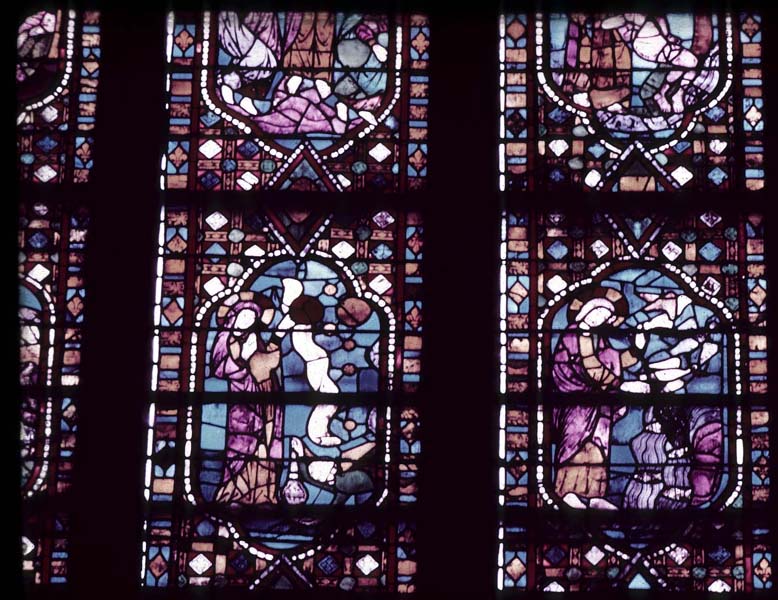 Window 8Y, section ABC 1, detail (Chapel: Sainte-Trinité)