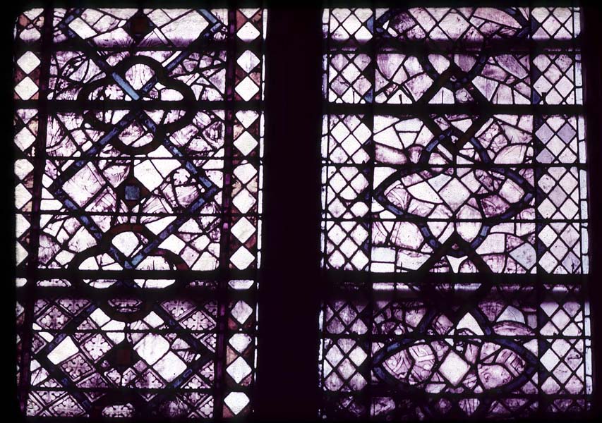 Window 8Z, section BC, grisaille