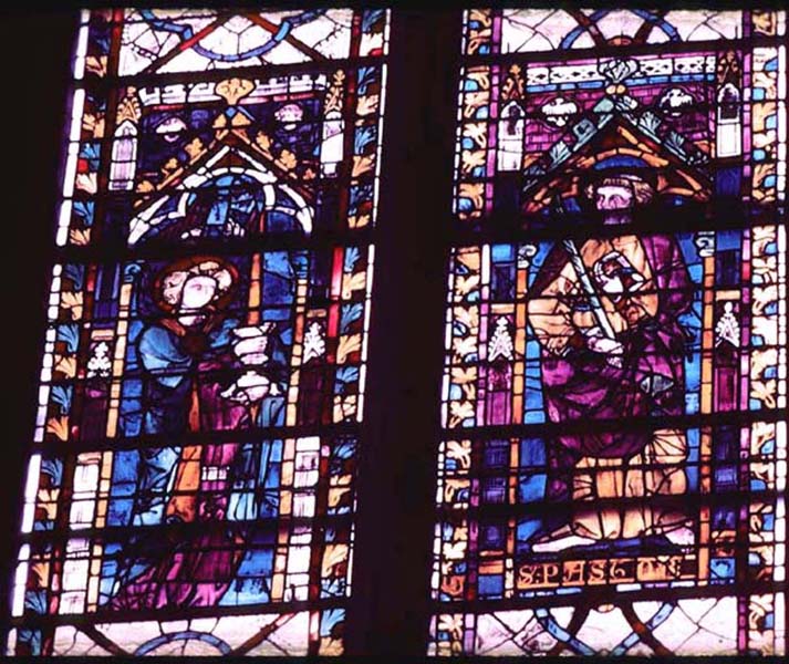 Apse, window 7Z, section A 2 (Chapel: Notre-Dame-de-Bethléem)