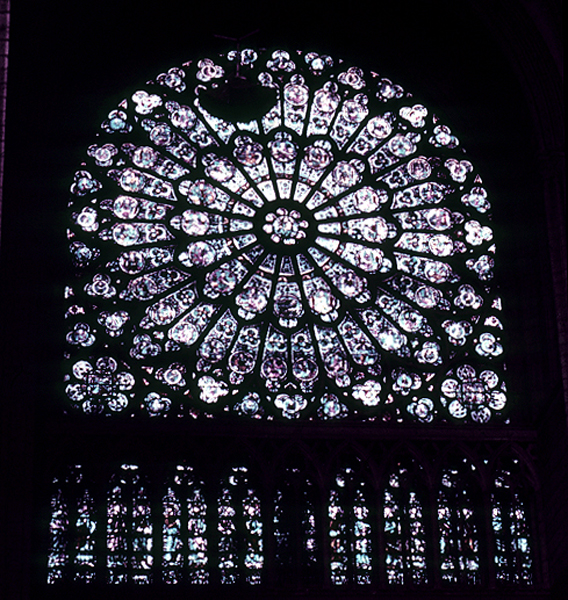 North Transept, Rose Window and Lancets