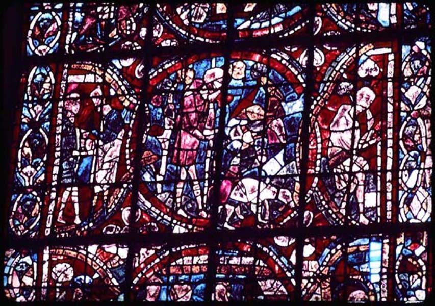 Transept, window A3, section 5