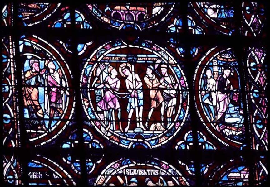 Choir, window X, section D