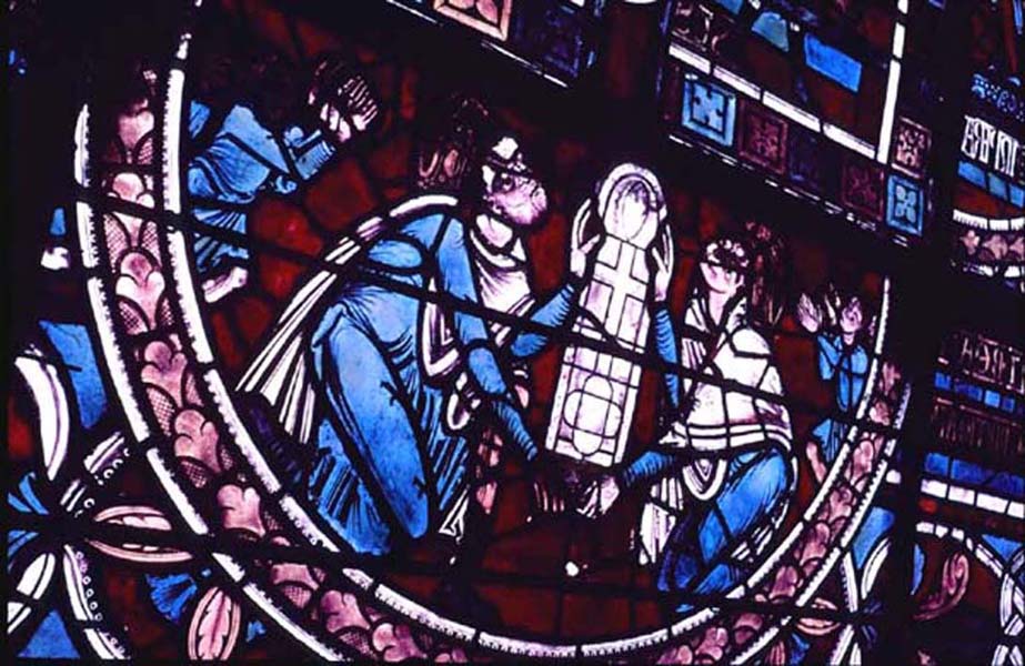 Window Y, detail of base