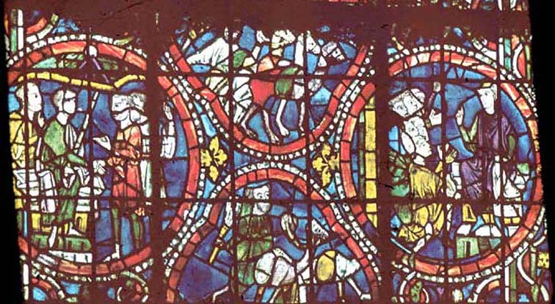 Transept, window B3, section AB1