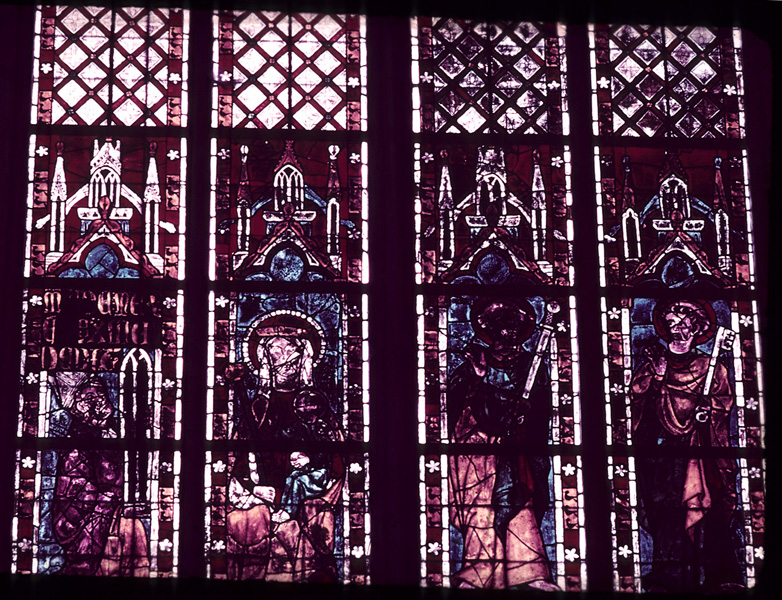 Clerestory, choir, window 1A, section 3-4-5-6