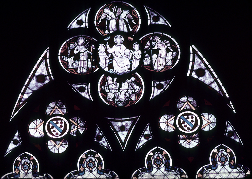 Tracery, window S, section 5, rose