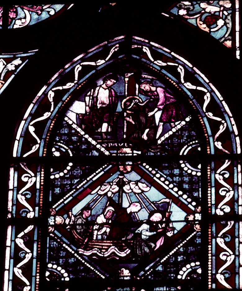 Apse, window P, section 6-7R