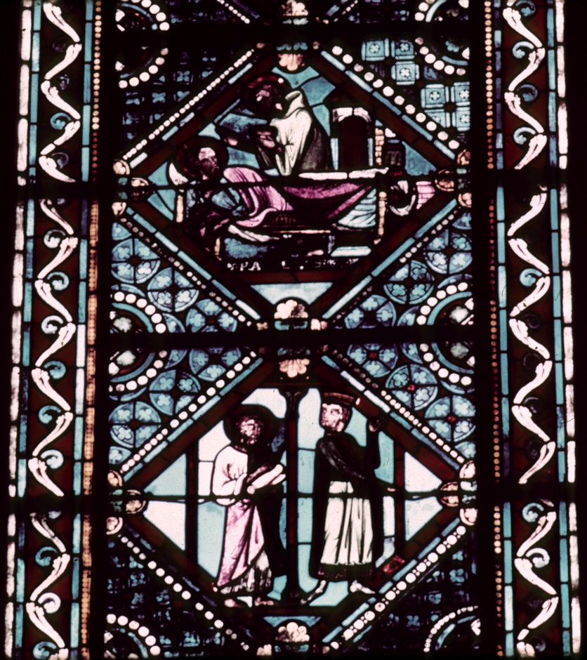 Apse, window P, section 4-5R