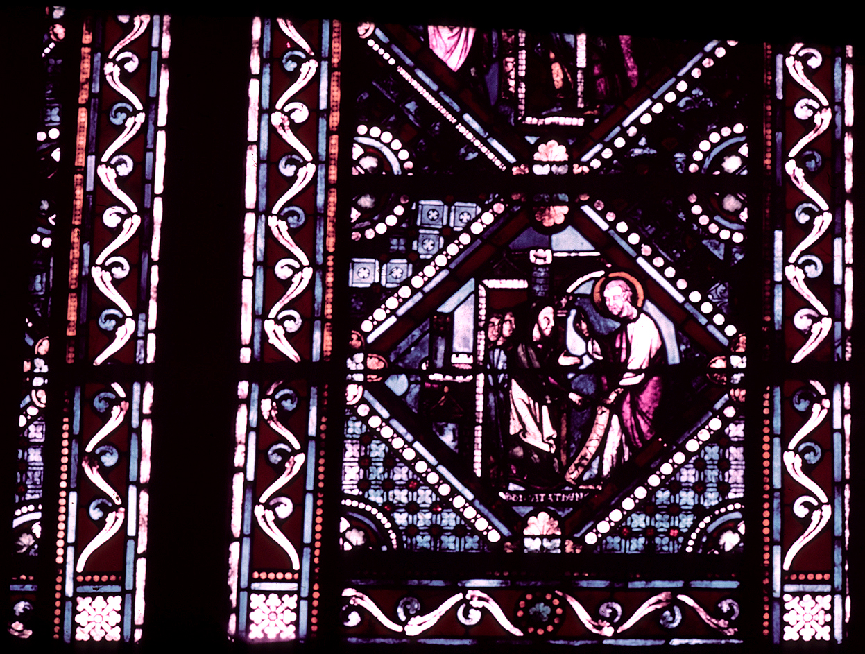 Apse, window P, section 1R